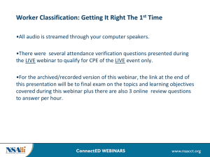 Worker Classification