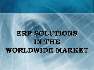 Lecture 5 - ERP market