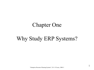 Why Study ERP Systems? - Drexel University