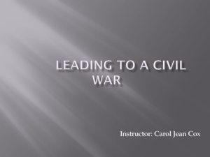 Leading to a Civil War