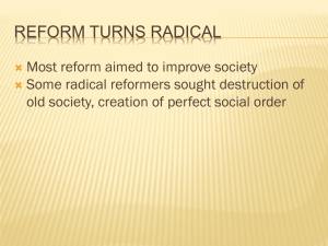Reform Turns Radical