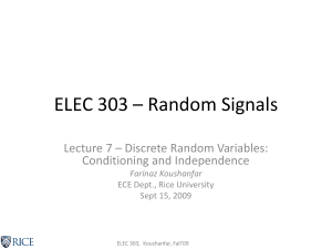 ELEC303F09–Lec07 - Rice University Electrical and Computer