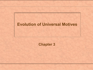 Evolution of Universal Motives