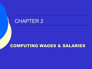 Chapter 2 -Computing & Paying Wages