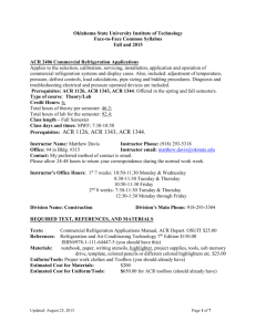 ACR 2406 - OSU Institute of Technology