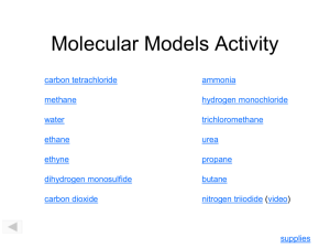 Molecular Models Activity