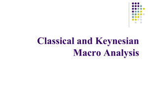 PowerPoint Presentation - Classical and Keynesian Macro Analysis