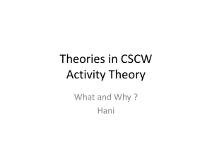 Theories in CSCW