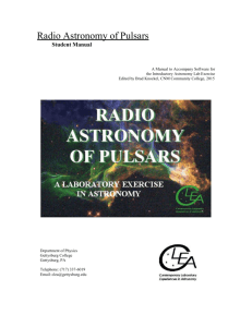 Radio Astronomy of Pulsars