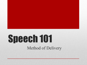 Speech 101