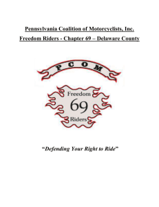 2015 Event Info Packet - Pennsylvania Coalition of Motorcyclists, Inc.