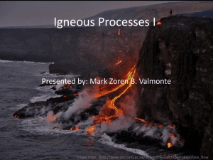 ES9 14 Igneous Processes I