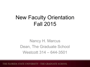 The Graduate School - Office of Faculty Development and
