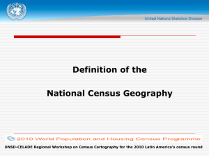 Definition of the national census geography