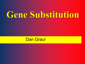 Gene Substitution