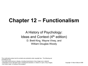 Chapter 12 – Functionalism