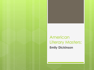 Emily Dickinson - Union High School