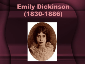 Emily Dickinson (1830-1886)
