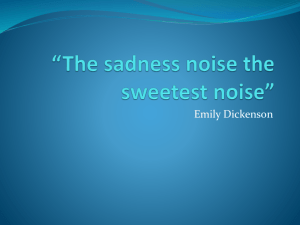 The sadness noise the sweetest noise