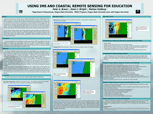 USING IMS AND COASTAL REMOTE SENSING FOR