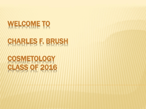 WELCOME TO CHARLES F. BRUSH COSMETOLOGY