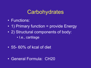 Carbohydrates