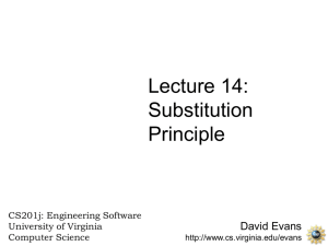 Substitution Principle