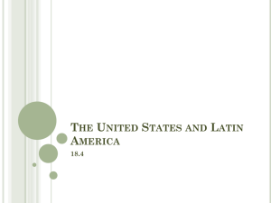 The United States and Latin America 18.4