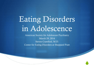 Eating Disorders in Adolescence