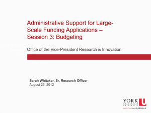 Administrative Support for Large