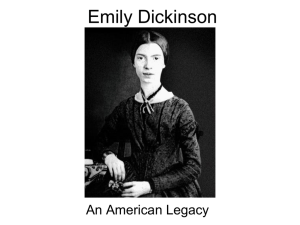 The Era of Emily Dickinson 1830-1886