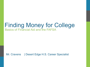 Finding Money for College - Agua Fria Union High School District