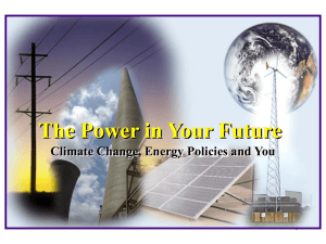 Ohio's Electric Cooperatives, Climate Change & Energy Policy