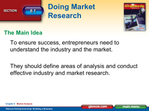 Industry and Market Analysis