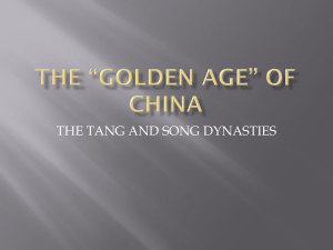 THE *GOLDEN AGE* OF CHINA