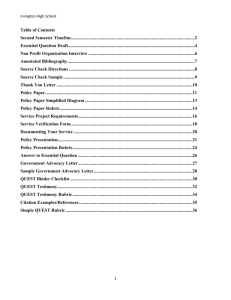 2015-2016 2nd Semester Packet - Fremont Unified School District