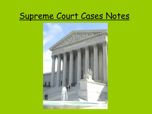 Supreme Court Case Slides