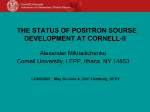 Mikhailichenko-Status_of_Cornel_positron_sourse_activity_2