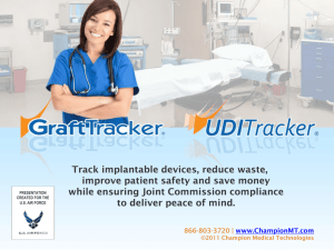 UDITracker - Champion Medical Technologies