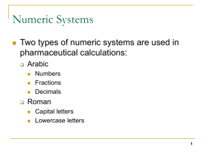 Numeric Systems