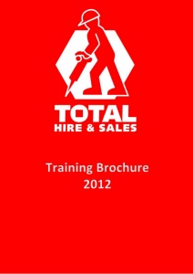 Course Includes - Total Hire & Sales