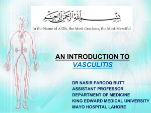 an introduction to vasculitis - King Edward Medical University