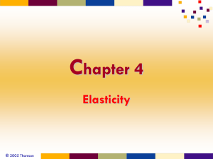 Elasticity - Choose your book for Principles of Economics, by Fred