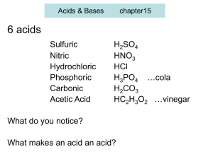 Acids & Bases chapter15