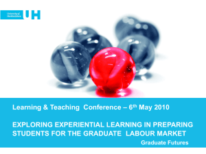 Exploring experiential learning in preparing students for