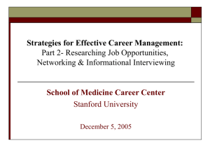 12 tips for interviewing - Stanford University School of Medicine