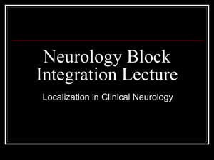 Neurology Block Integration Lecture
