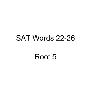 SAT Words 6-11