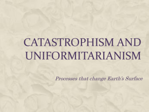 Catastrophism vs. Uniformitarianism
