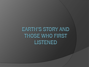 Earth's story and those who first listened